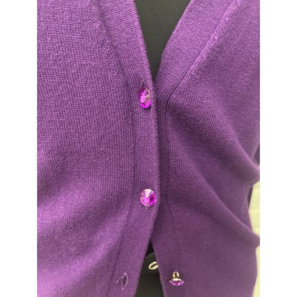 NWT New York & Co. Purple Fine Knit Sweater Size M - Picture 4 of 10